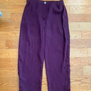 Raquel Allegra Purple Trousers
